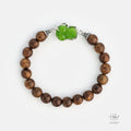 Vietnamese Agarwood Jade Pixiu Dragon Charm Bracelet HC2897