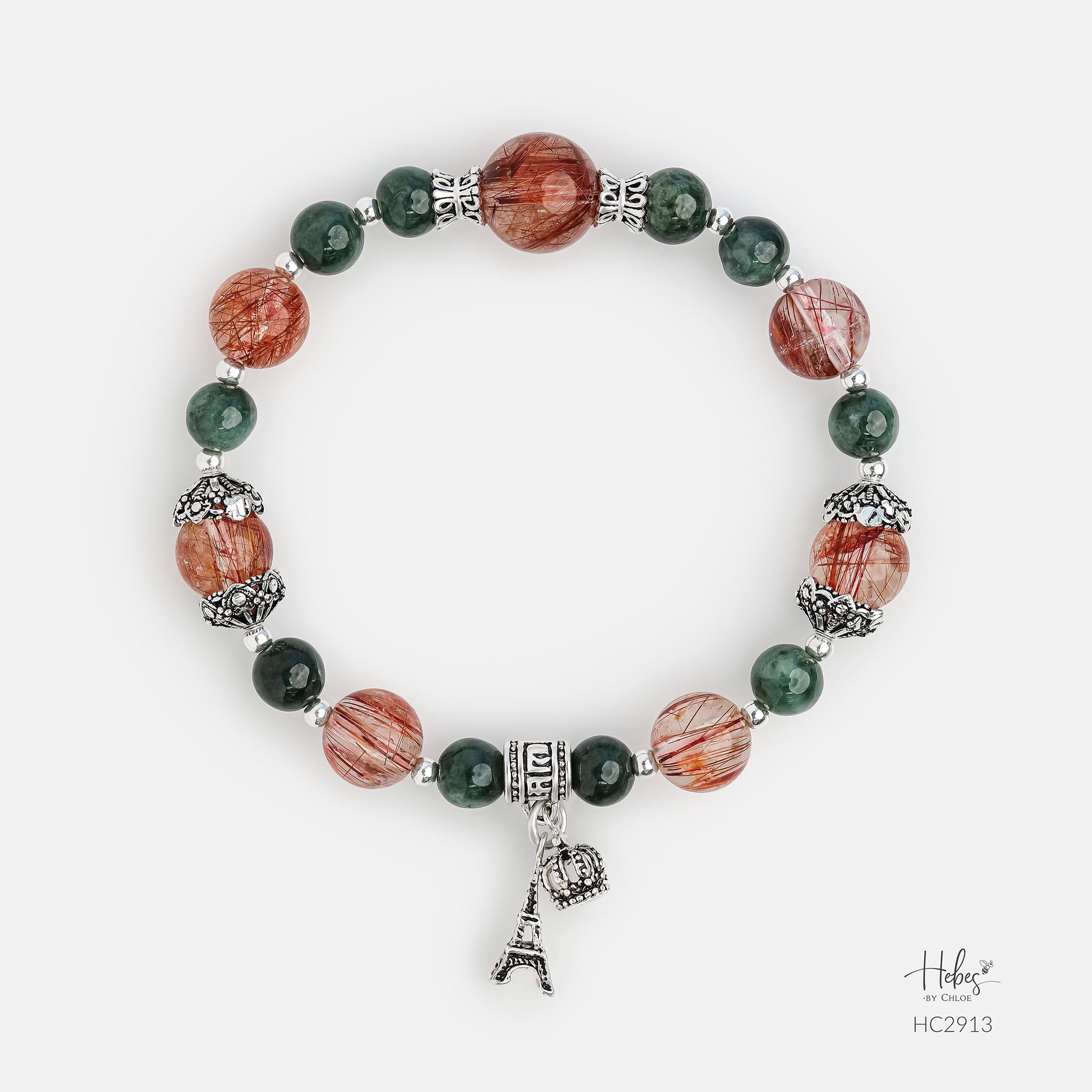 Hebes Red Rutilated Quartz Bracelet HC2913