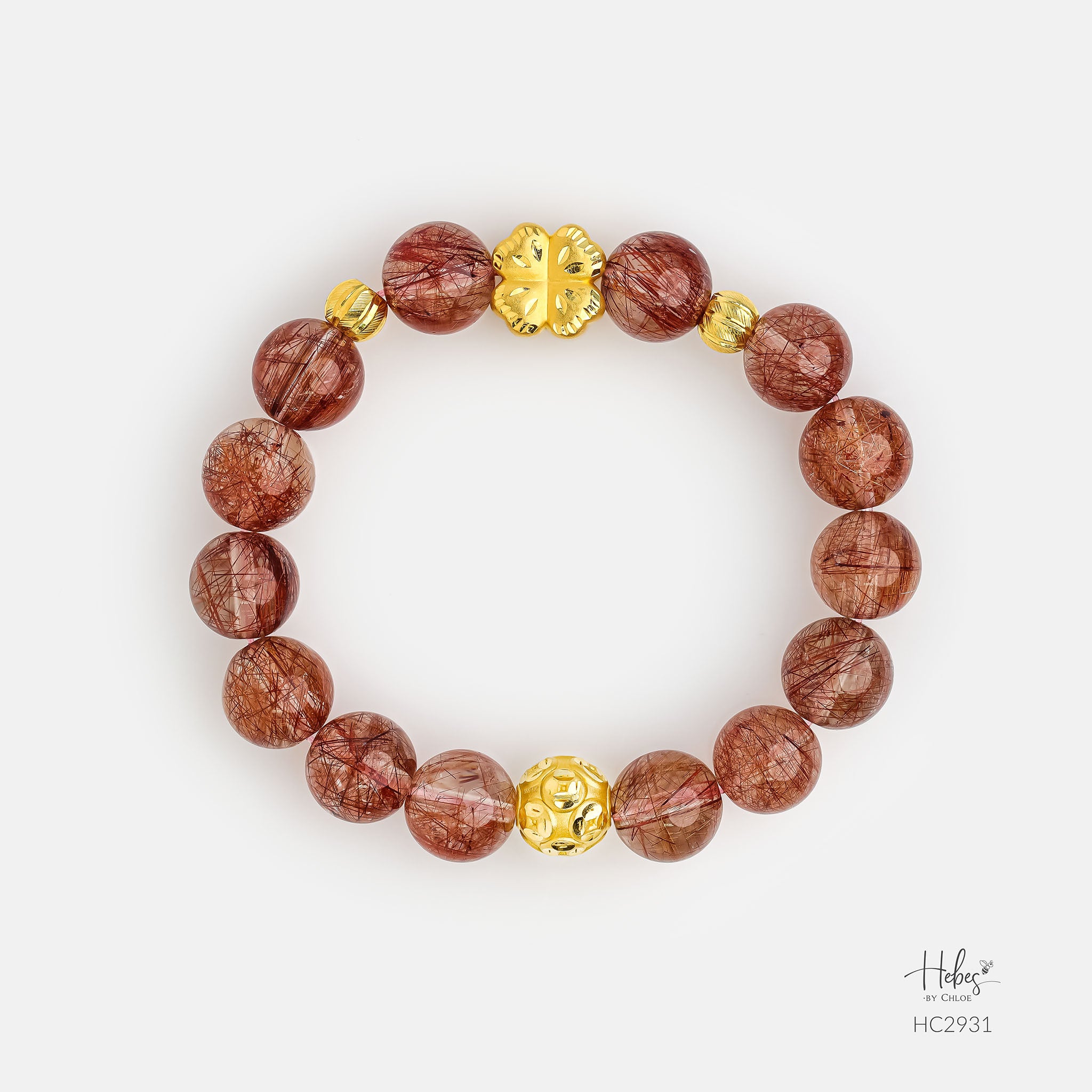 Hebes Super VIP Red Rutilated Quartz Bracelet HC2931