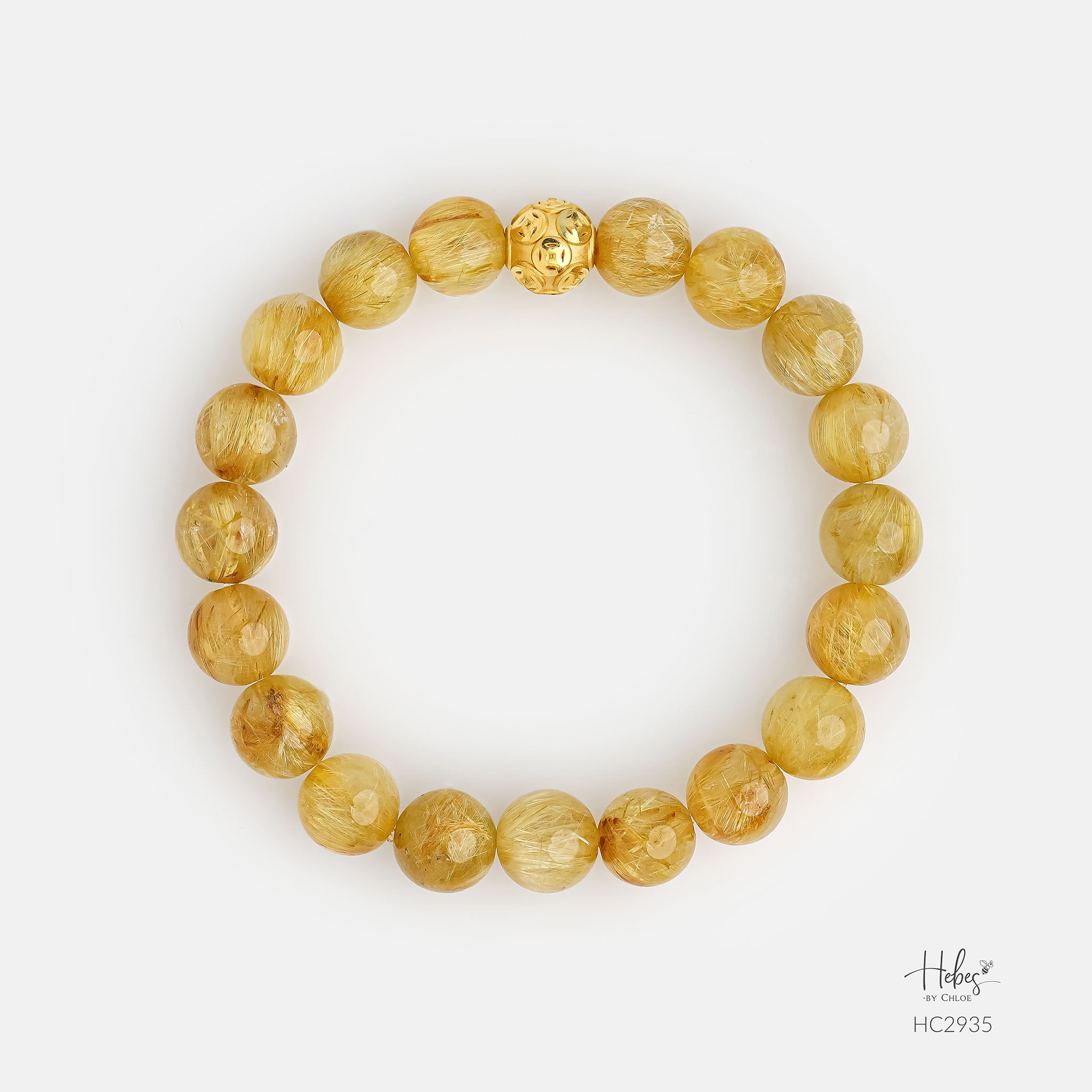 Hebes Golden Rutilated Quartz Bracelet HC2935