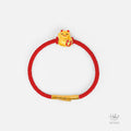 Hebes 24K Gold Lucky Leather Bracelet HC2963