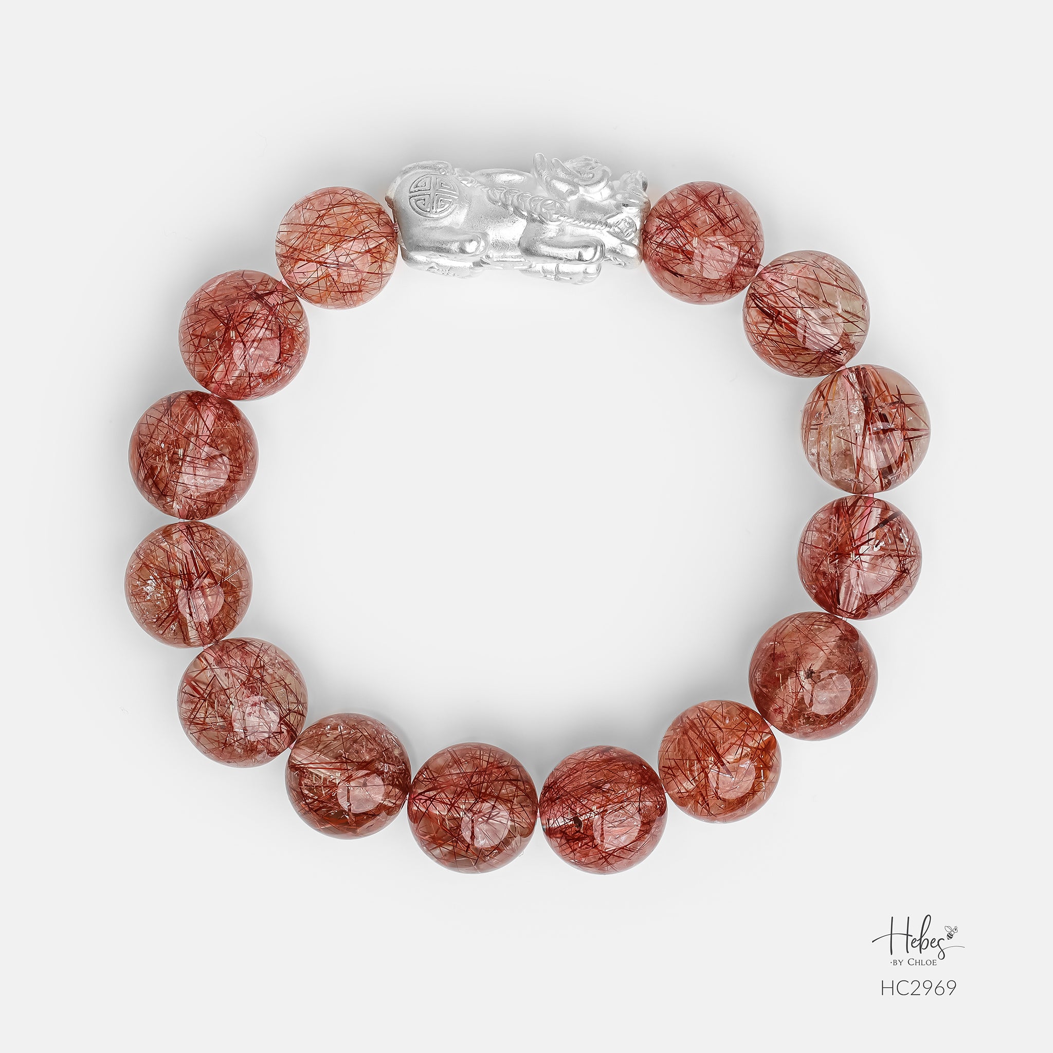 Hebes Red Rutilated Quartz Bracelet HC2969