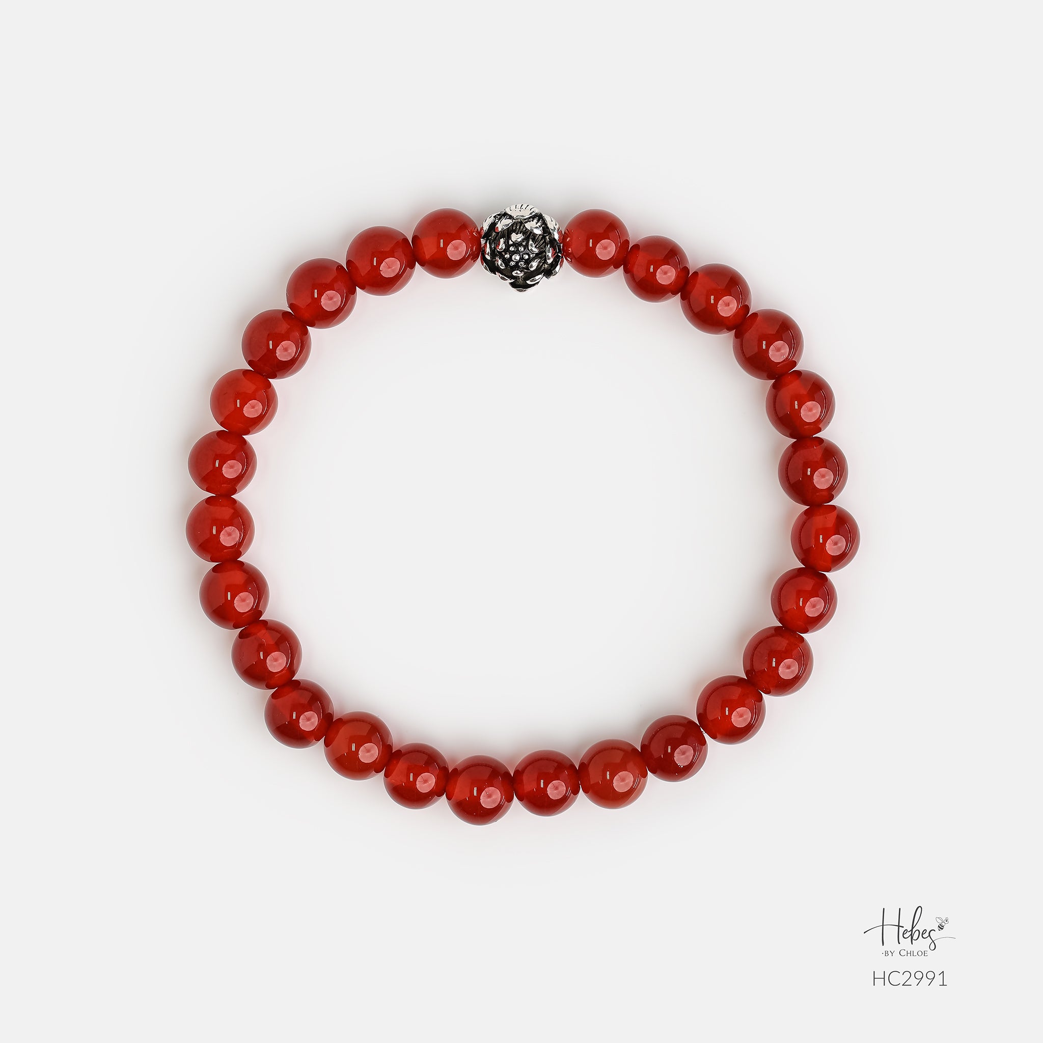 Everlasting Love Red Agate Healing Bracelet HC2991