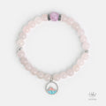 Everlasting Love Endless Knot Rose Quartz Healing Bracelet HC2996