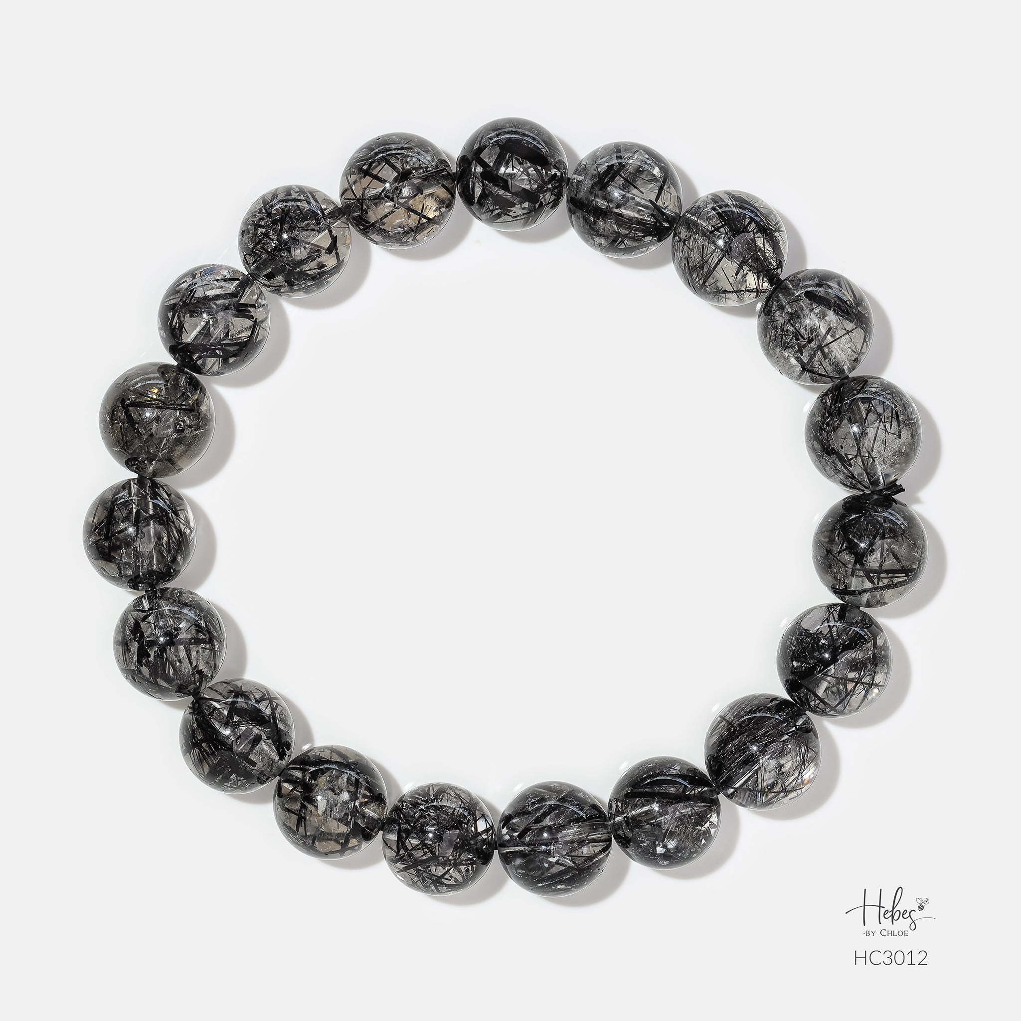 Hebes Black Rutilated Quartz Bracelet HC3012