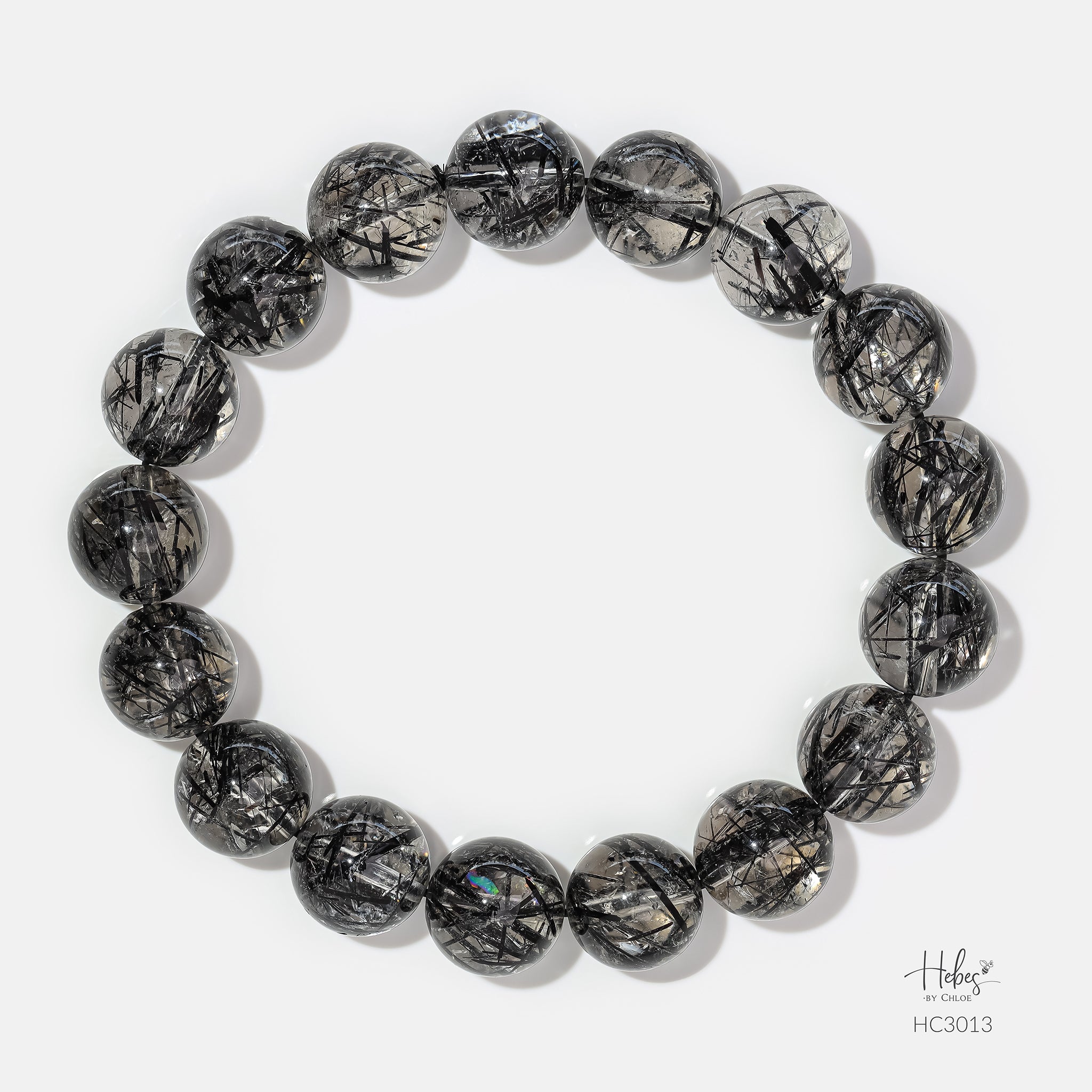 Hebes Black Rutilated Quartz Bracelet HC3013