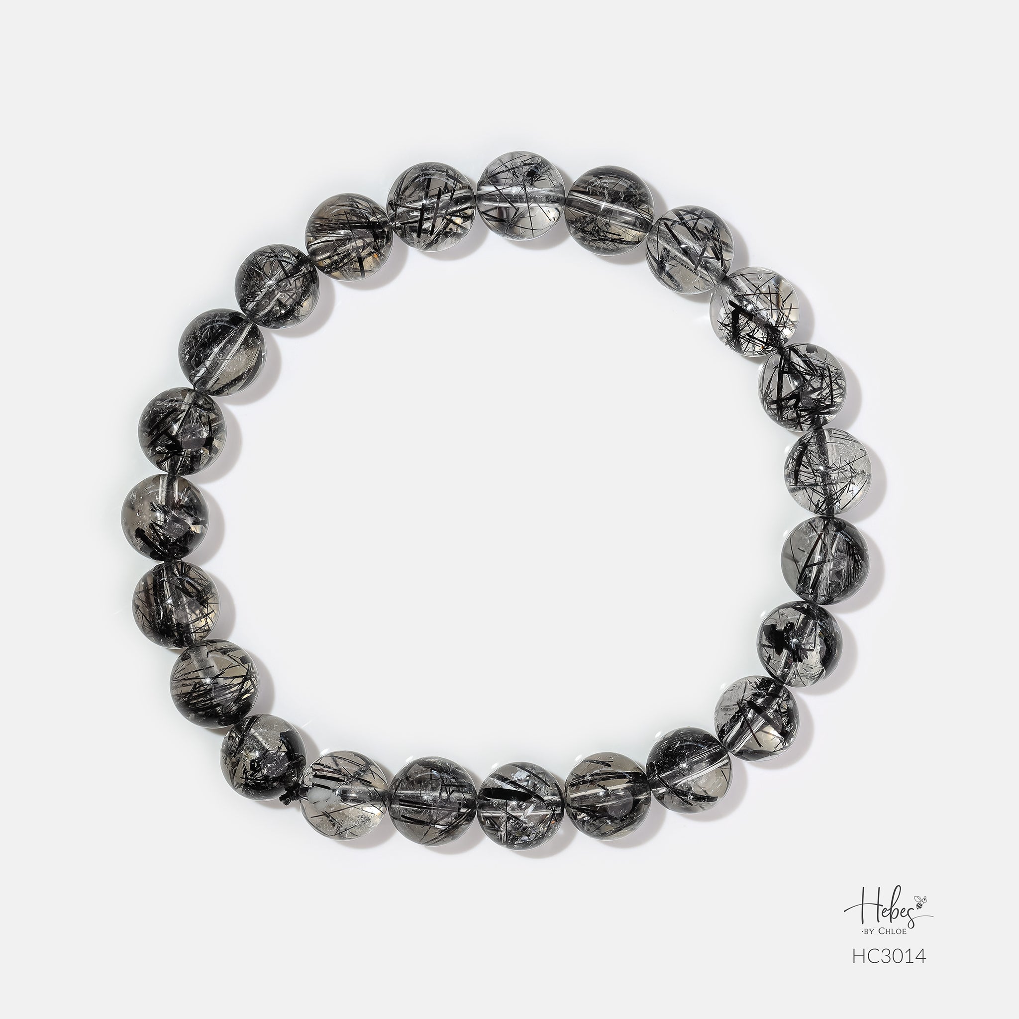 Hebes Black Rutilated Quartz Bracelet HC3014