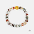 Gold Vermeil Lotus Lodolite Bracelet (9mm) 993052