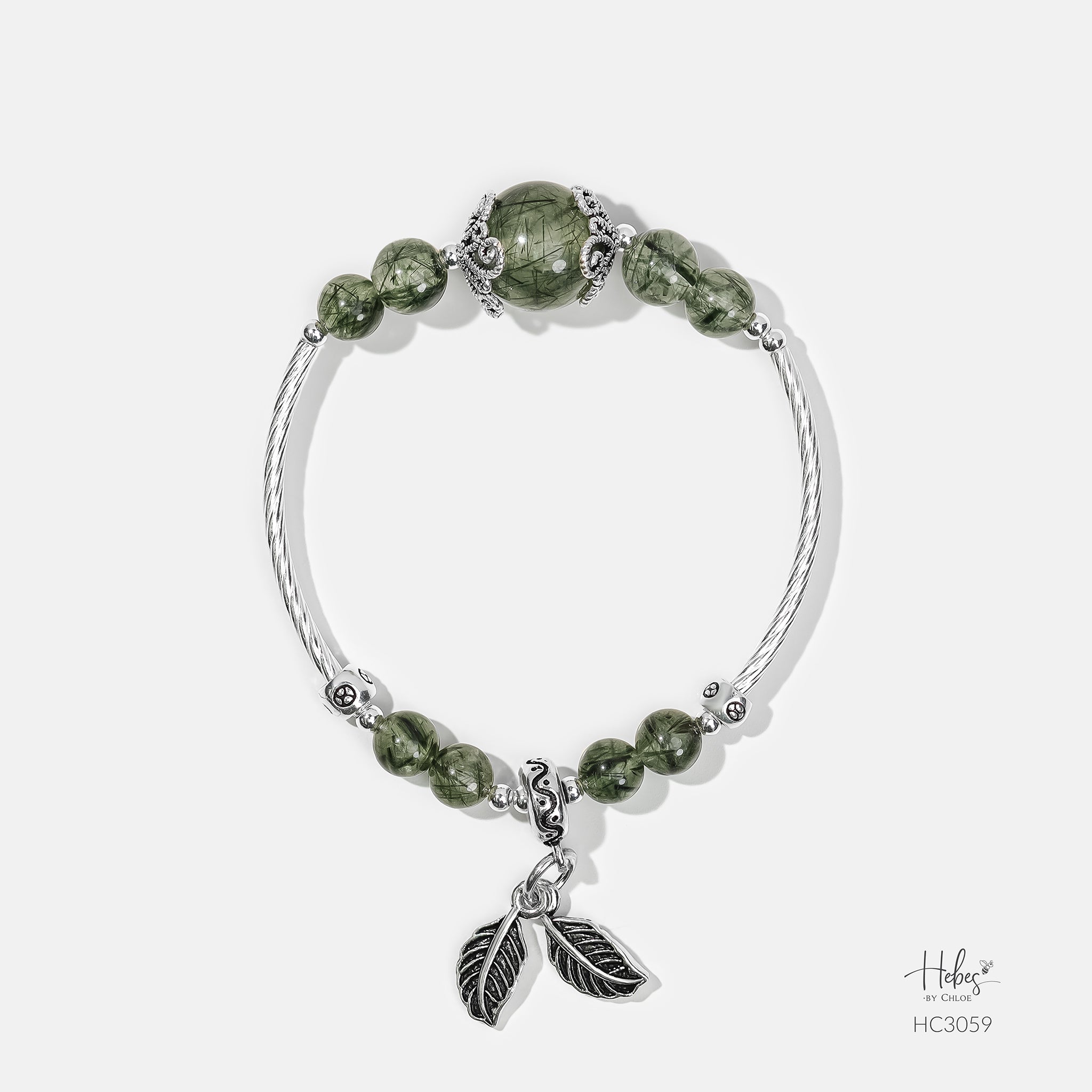 Hebes Green Rutilated Quartz Bracelet HC3059