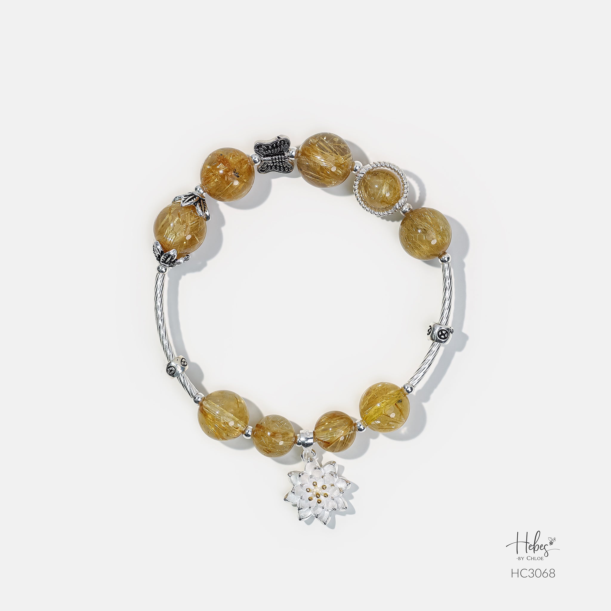 Hebes Yellow Rutilated Quartz Bracelet HC3068