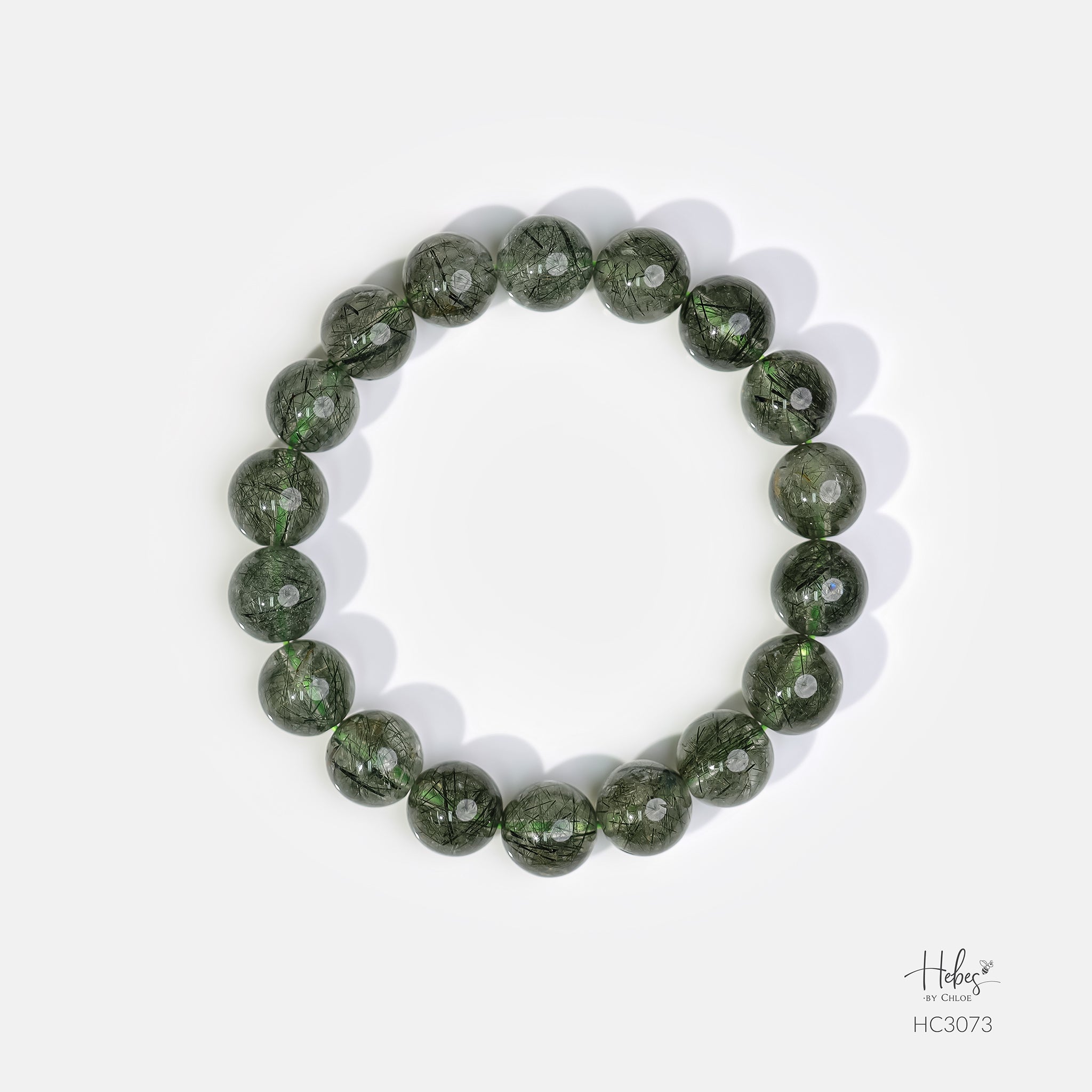 Hebes Green Rutilated Quartz Bracelet HC3073