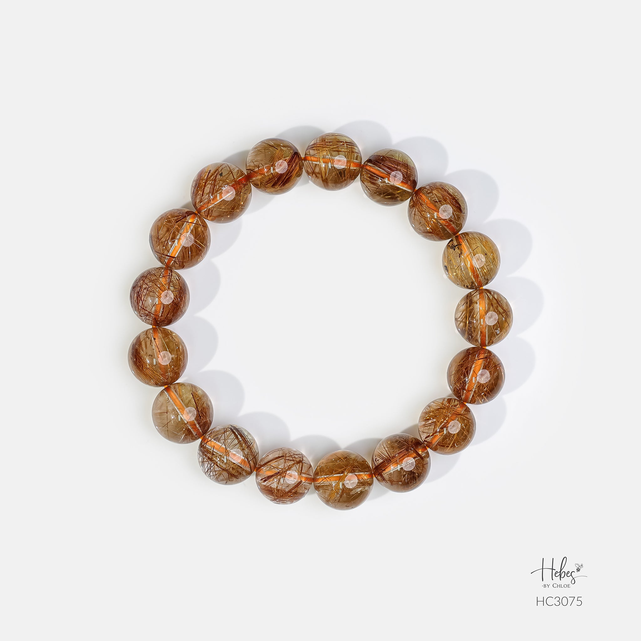 Hebes Brown Rutilated Quartz Bracelet HC3075