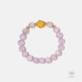 Gold Vermeil Lotus Amethyst Bracelet (8mm) 993106