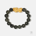 Gold Vermeil Pixiu Green Rutilated Quartz Bracelet (12mm) 993111