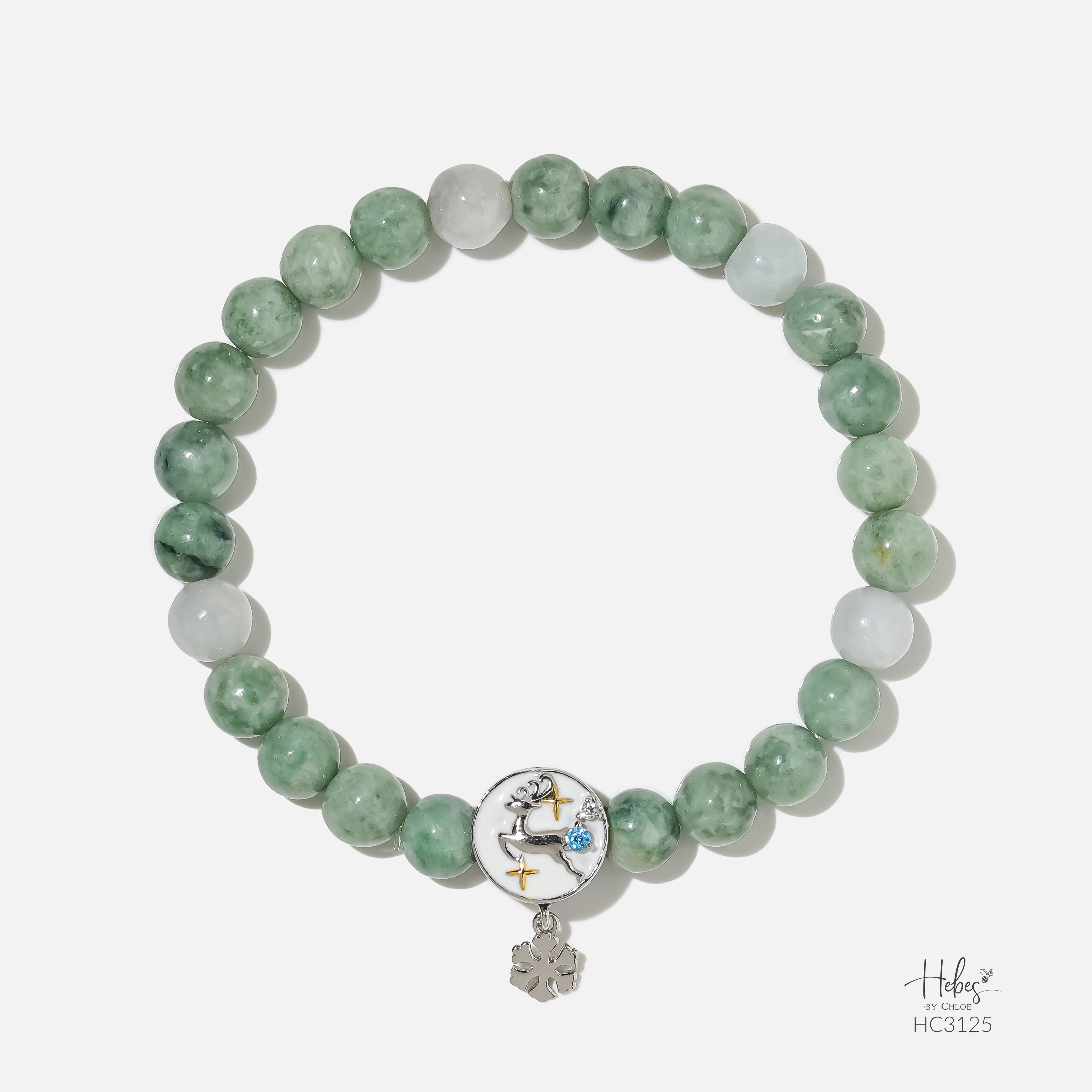 Hebes Gold Vermeil Jade Bracelet HC3125