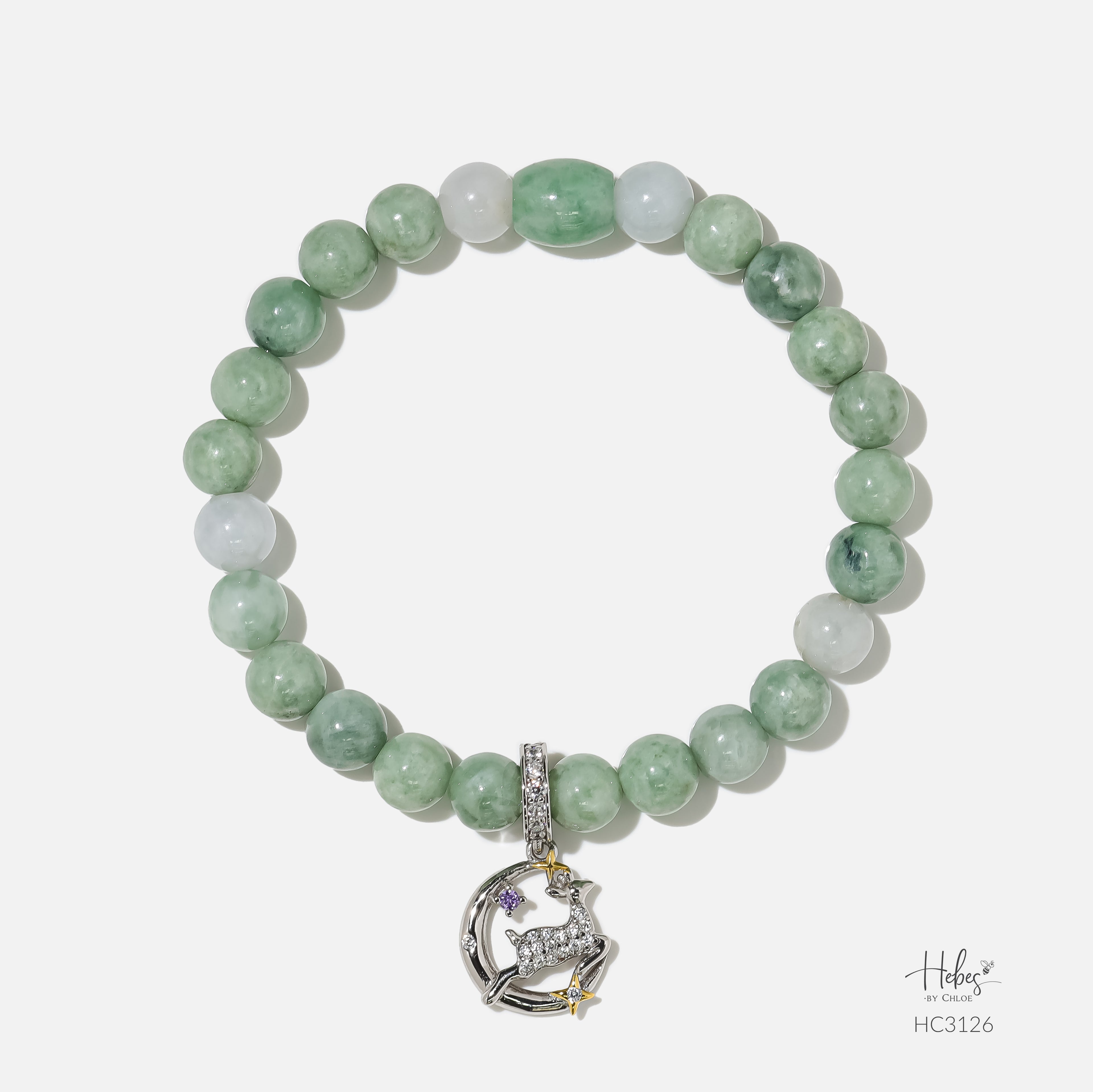 Hebes Gold Vermeil Jade Bracelet HC3126