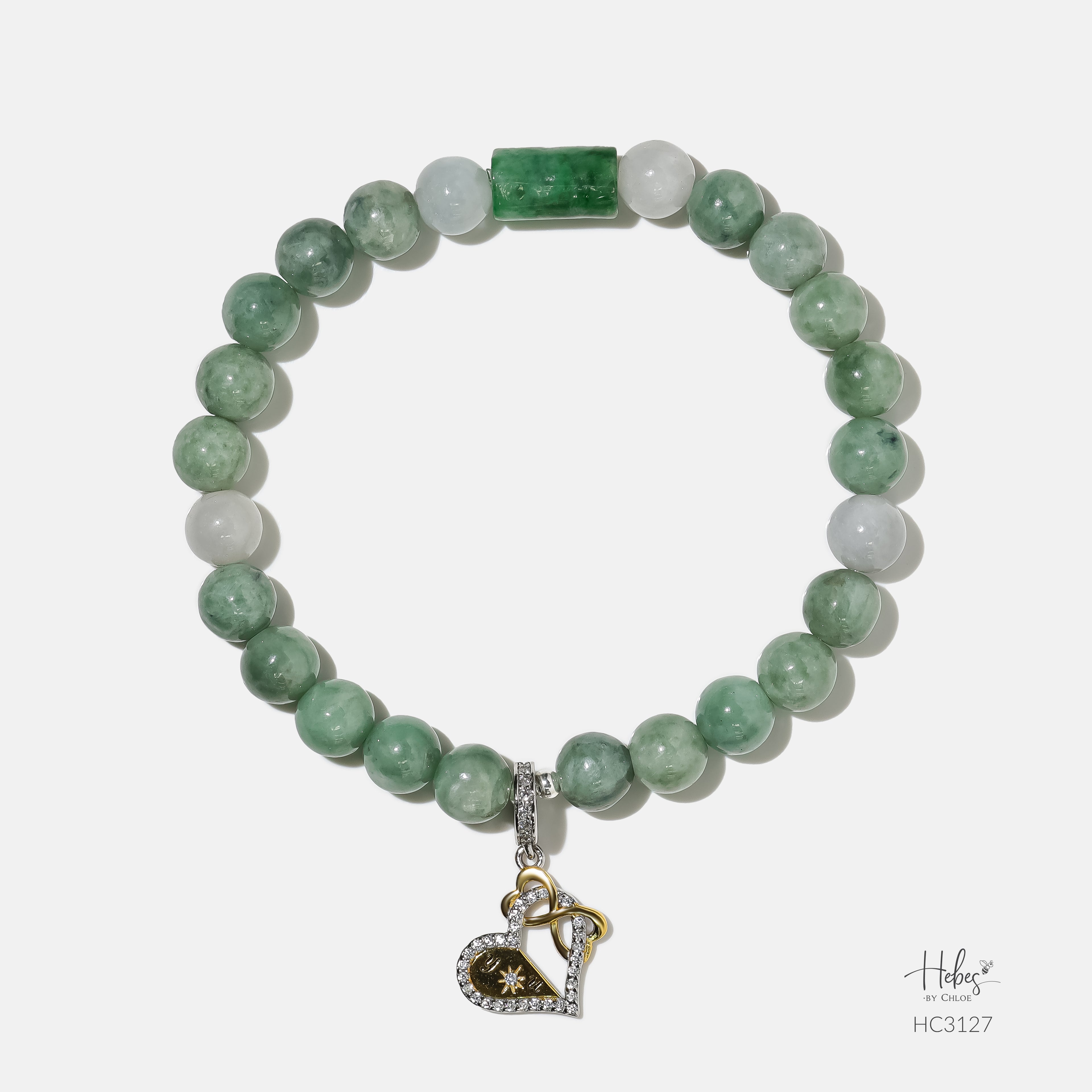 Hebes Gold Vermeil Jade Bracelet HC3127