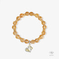 Hebes Gold Vermeil Brown Rutilated Quartz Bracelet HC3131