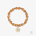 Hebes Gold Vermeil Brown Rutilated Quartz Bracelet HC3132