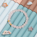 Hebes Gold Vermeil Rose Quartz Kid Bracelet HC3141