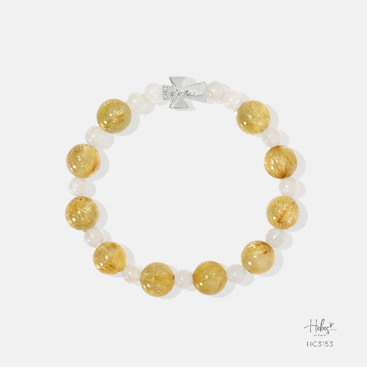 Hebes Golden Rutilated Quartz Bracelet HC3153