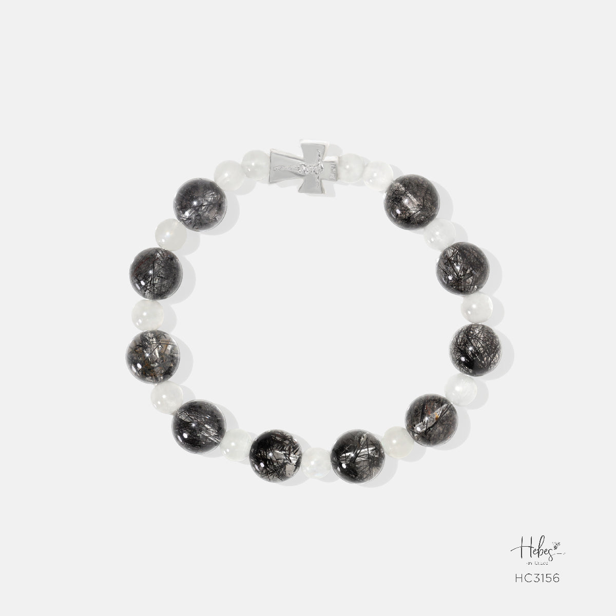 Hebes Black Rutilated Quartz Bracelet HC3156