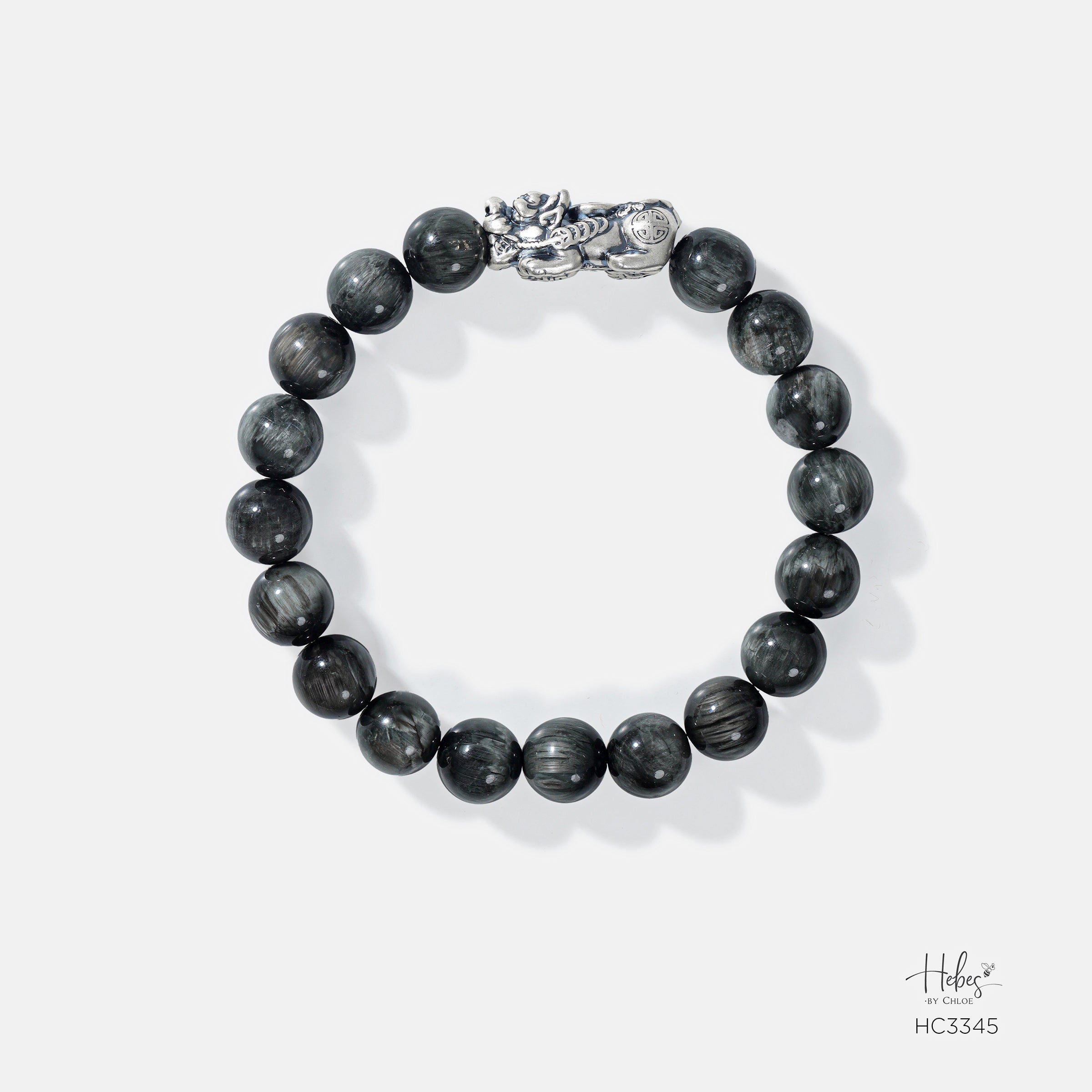 Hebes Grey Tiger Eye Bracelet HC3345