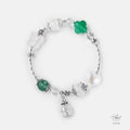 Harmony Collection Astute Green Strawberry Quartz Bracelet