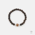 Vietnamese Agarwood Brown Rutilated Quartz Bracelet HC3395