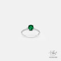 Green Tourmaline 14K Gold Diamond Ring HC550169