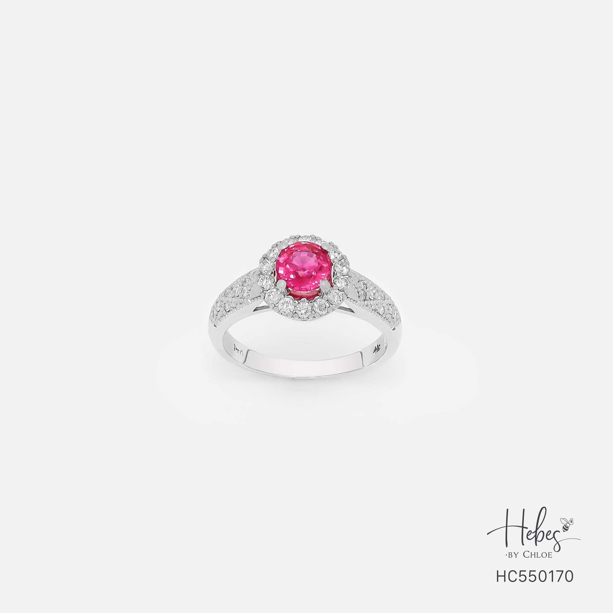 Ruby 14K Gold Diamond Ring HC550170