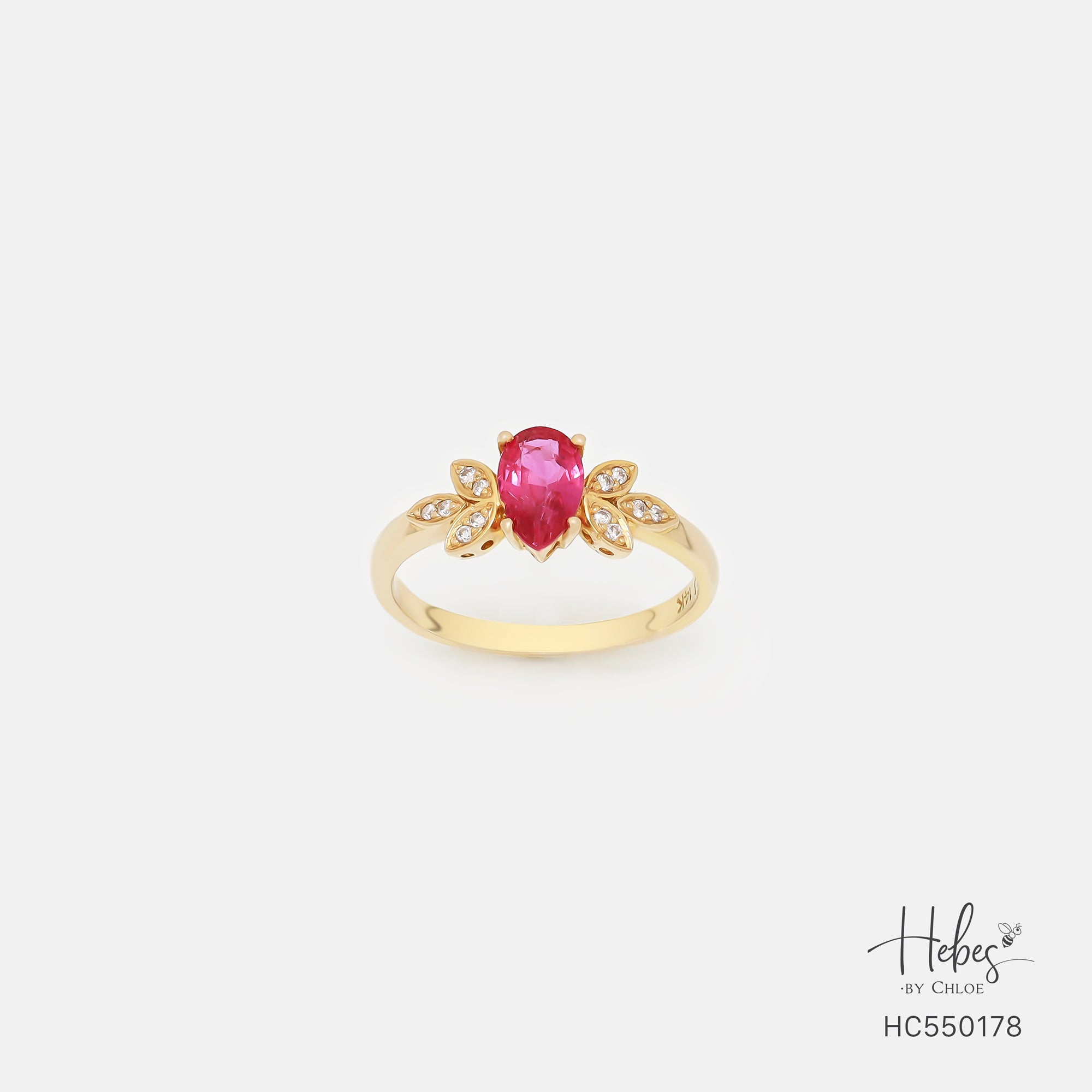Ruby 14K Gold Diamond Ring HC550178