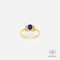 Sapphire 14K Gold Diamond Ring HC550193
