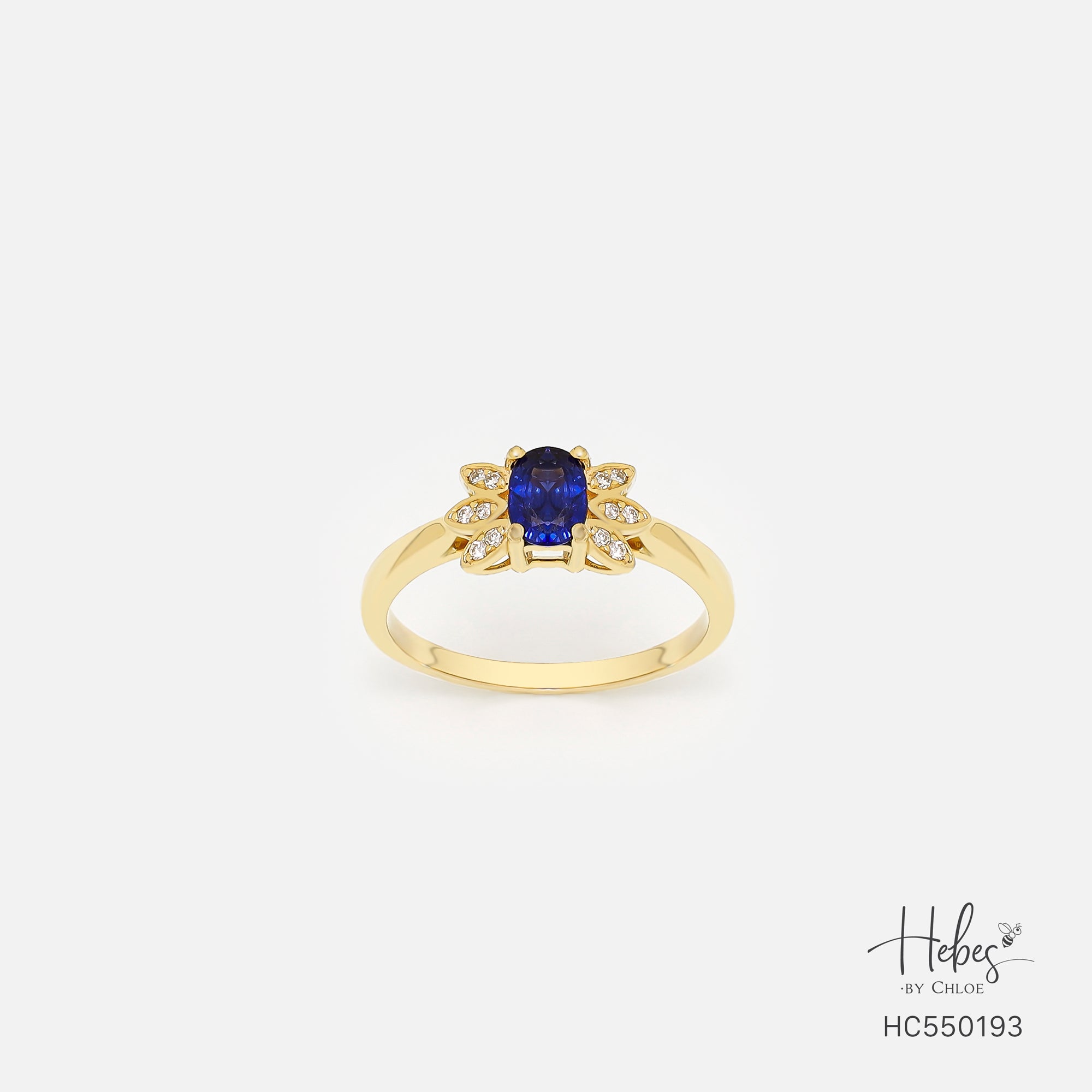 Sapphire 14K Gold Diamond Ring HC550193