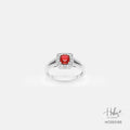 Red Spinel 14K Gold Diamond Ring HC550195