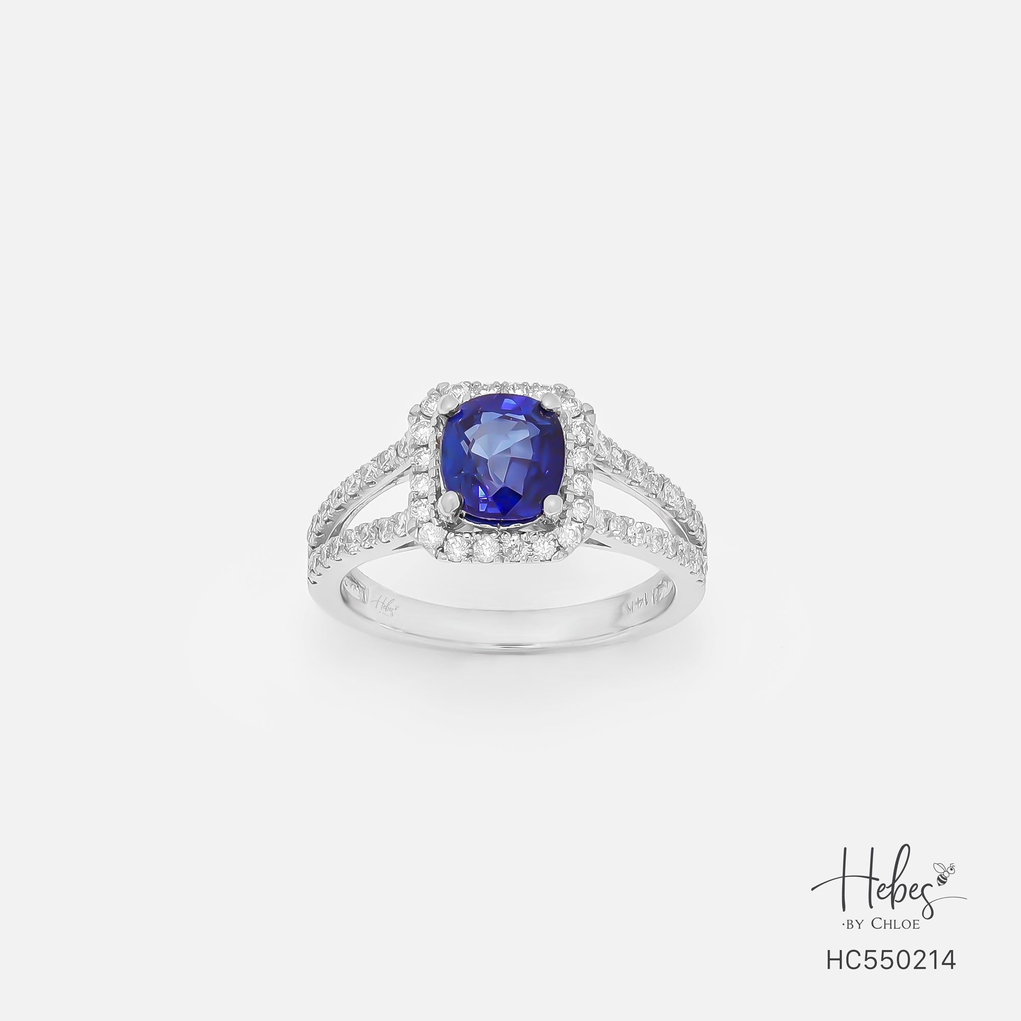 Sapphire 14K Gold Diamond Ring HC550214