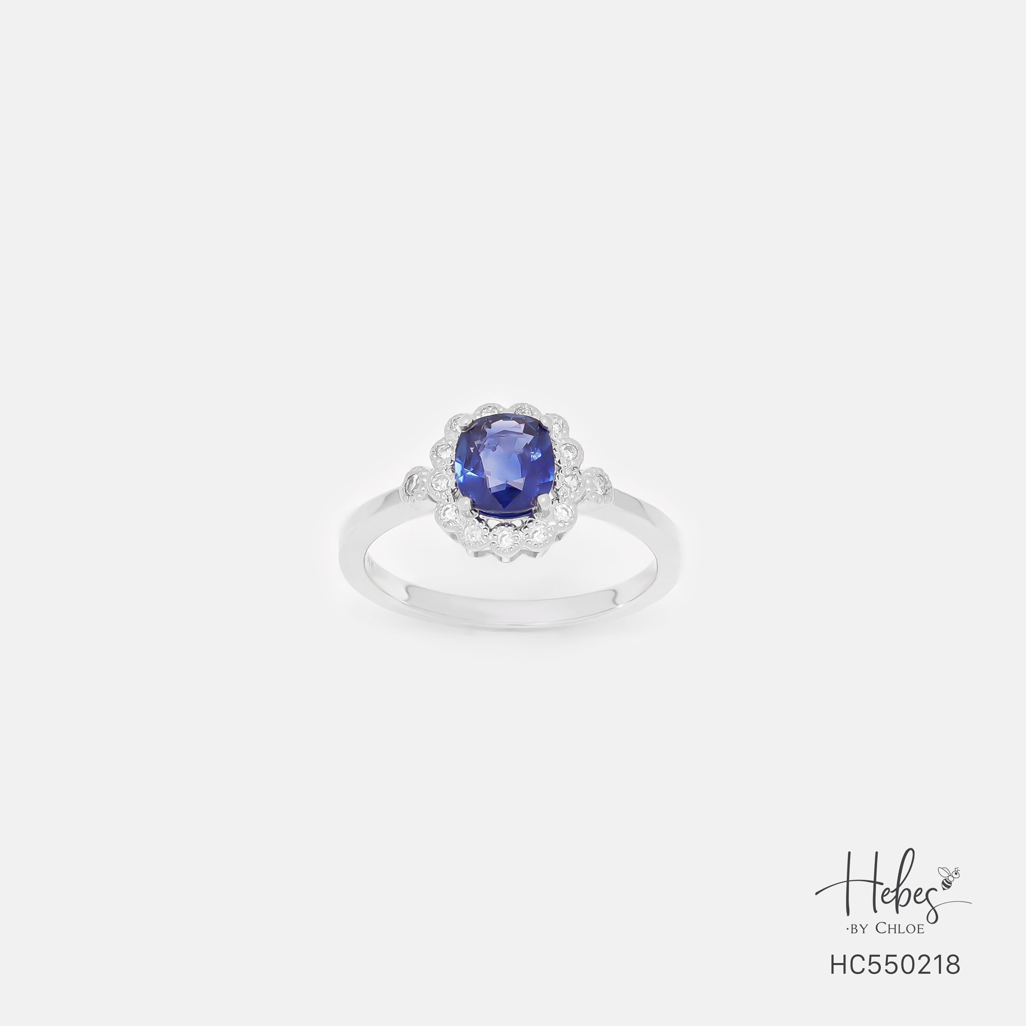 Sapphire 14K Gold Diamond Ring HC550218