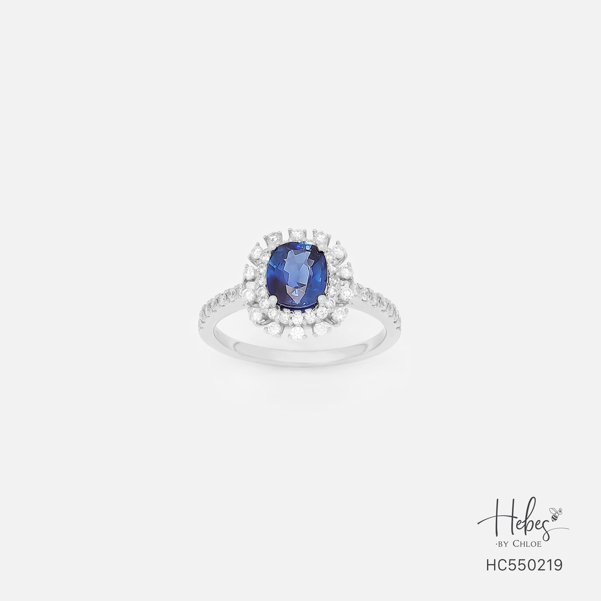 Sapphire 14K Gold Diamond Ring HC550219