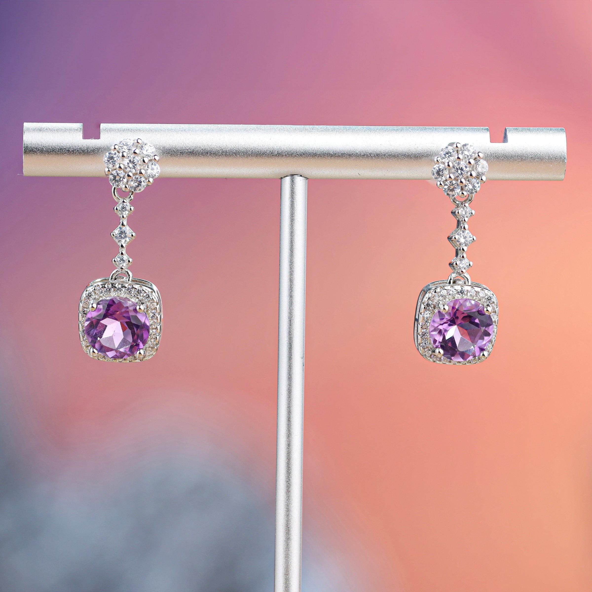 Hebes Amethyst Earring HC90021L