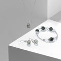Hebes Black Rutilated Quartz Jewelry Set HC90109L