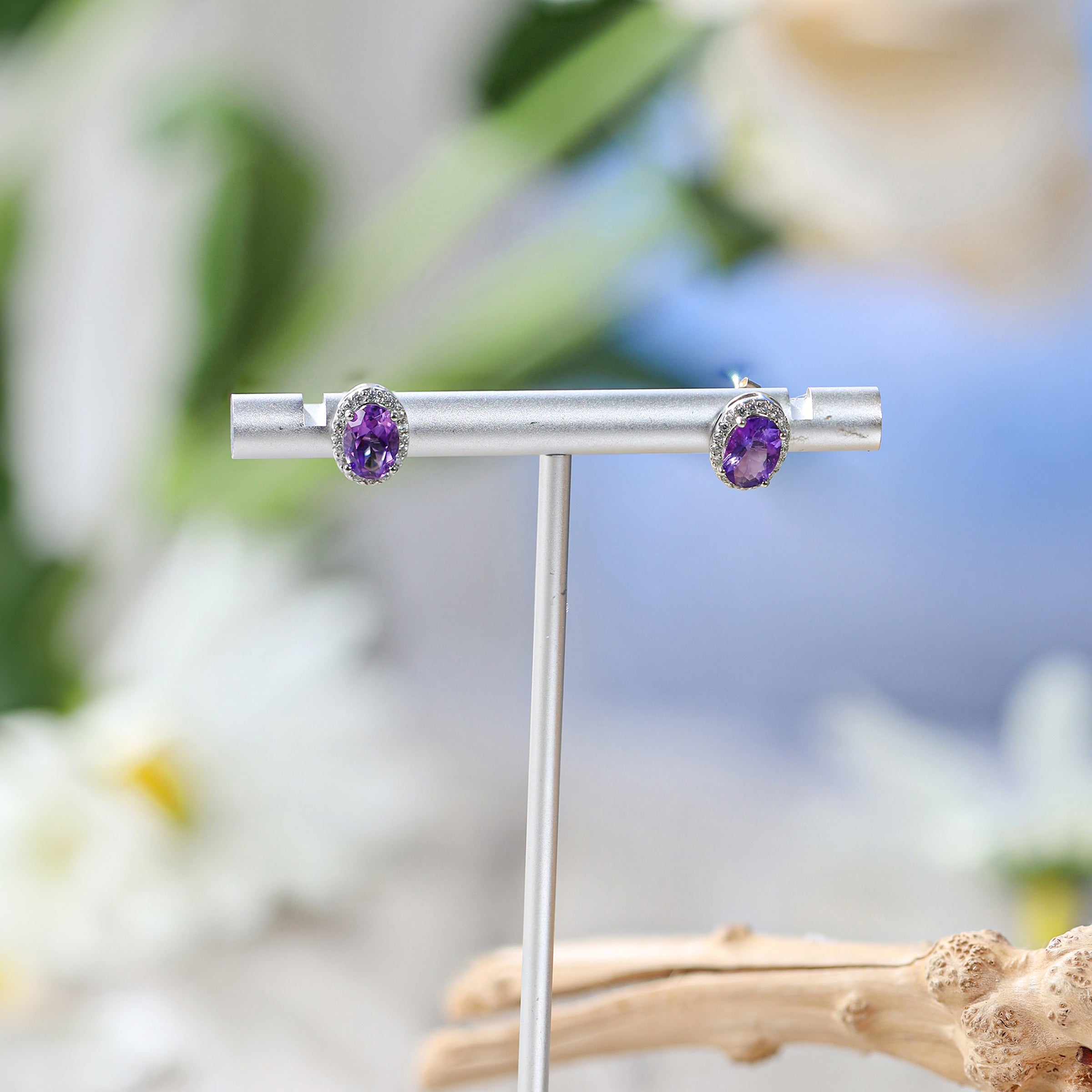 Hebes Amethyst Earring HC90124L
