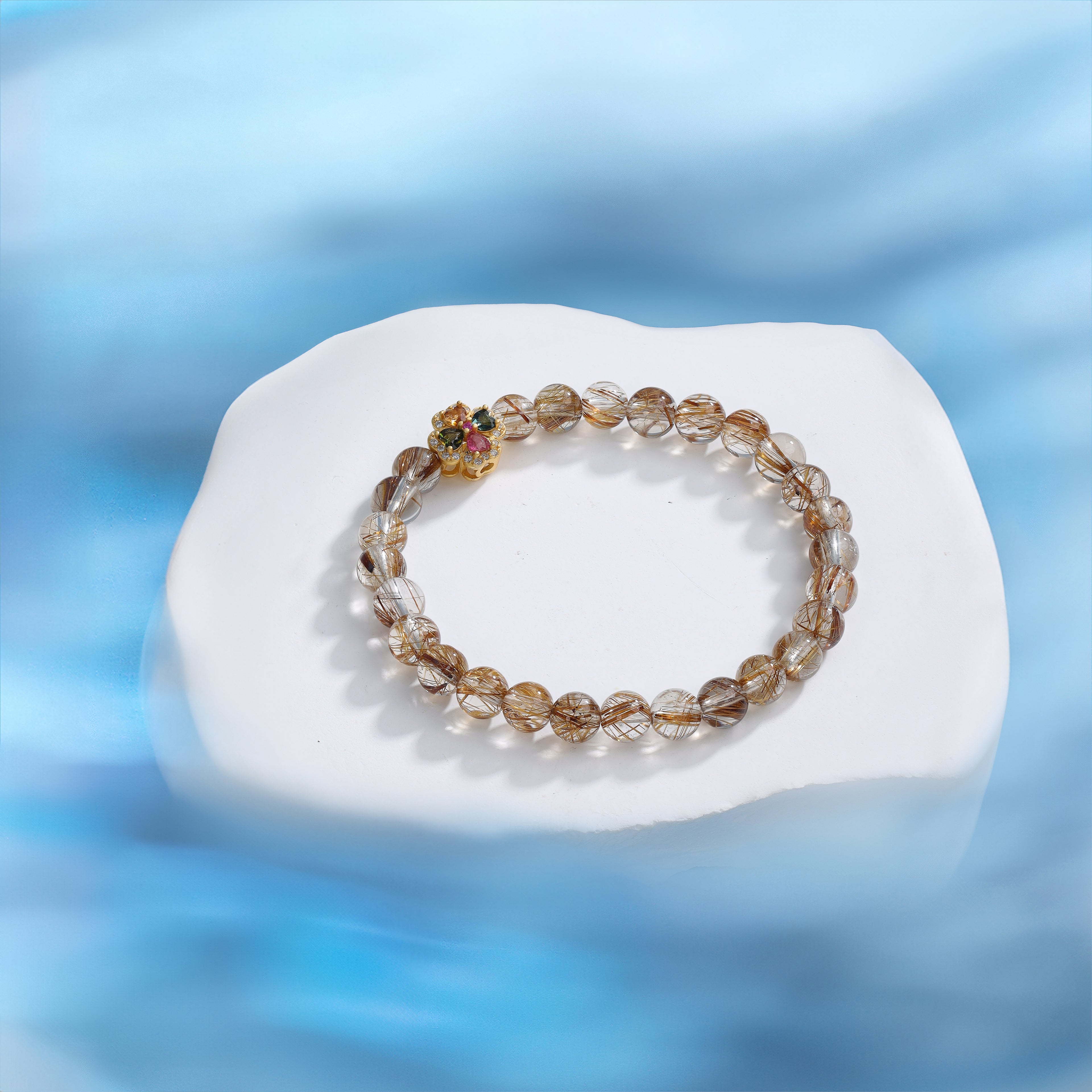 Hebes Red Rutilated Quartz Bracelet HC90141L