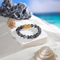 Hebes Grey Rutilated Quartz Bracelet HC90166L