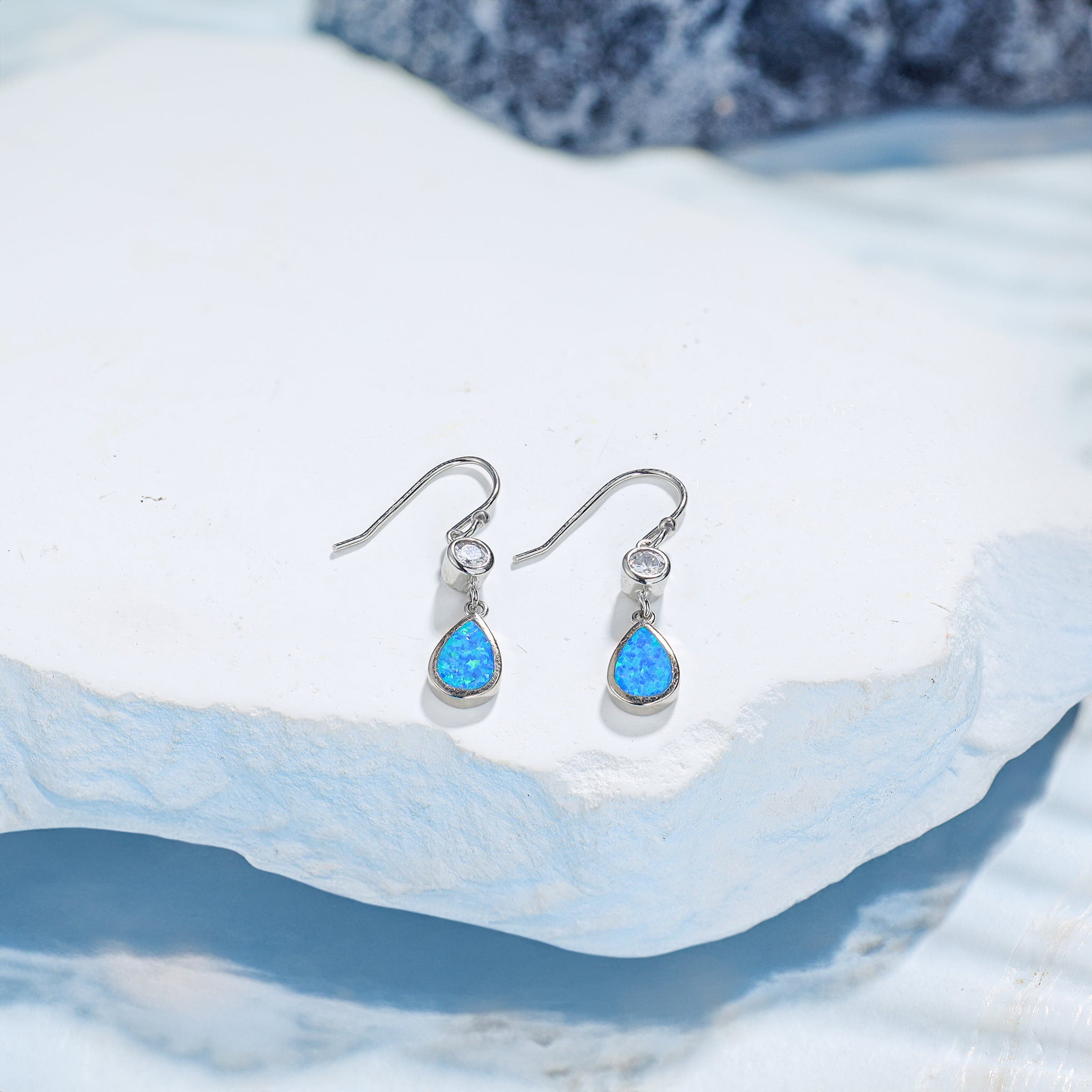Hebes Blue Opal Earring HC90193L