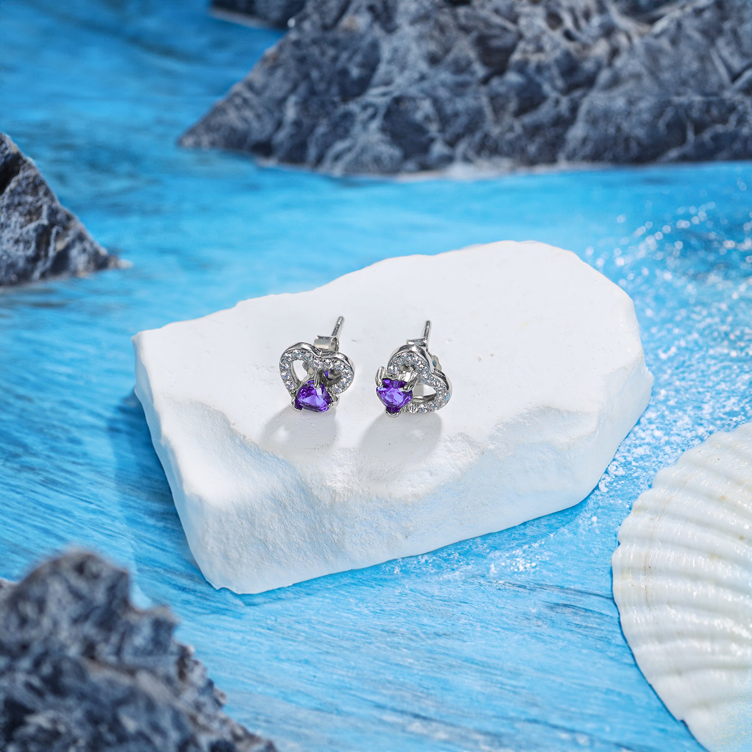 Hebes Amethyst Earring HC90222L