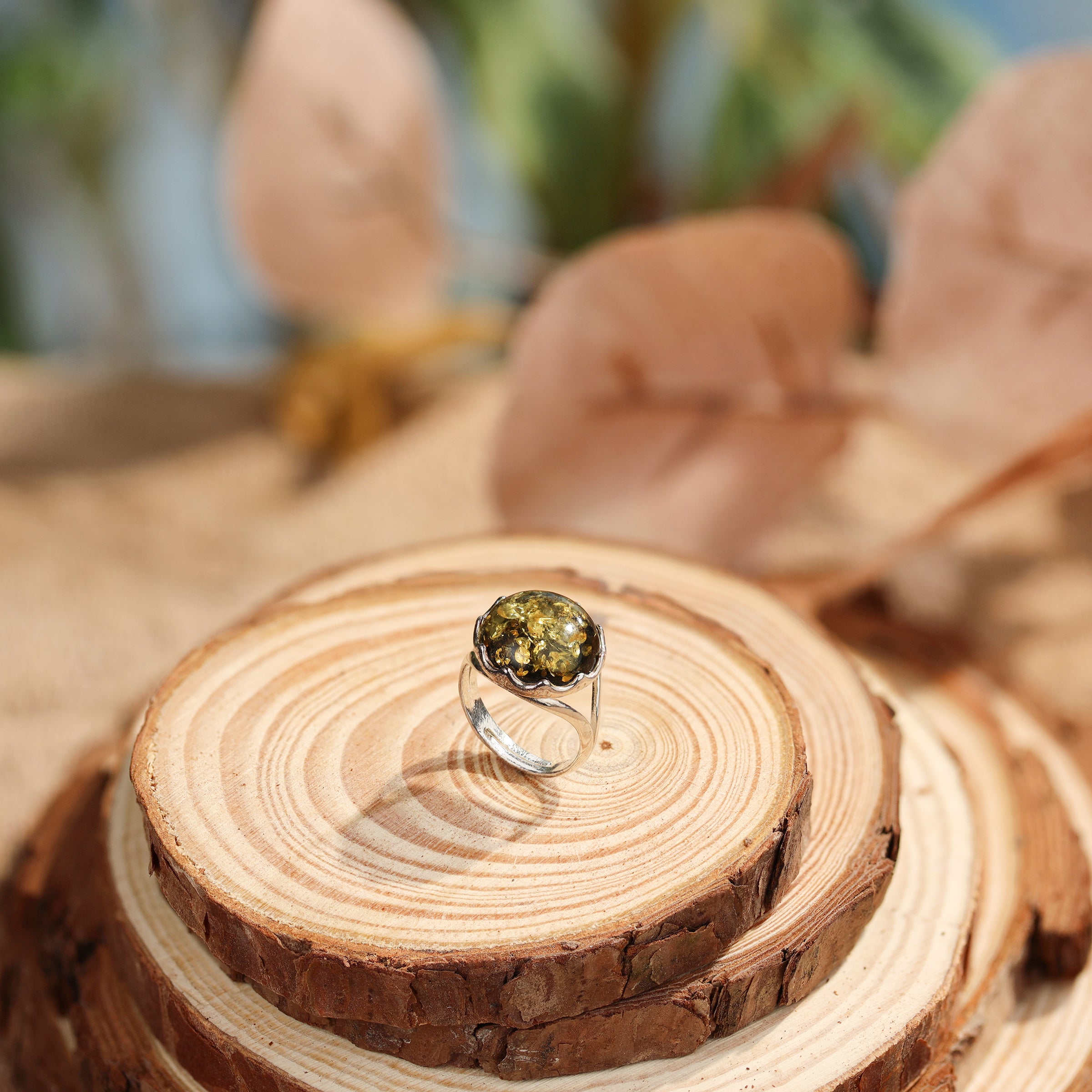 Hebes Amber Ring HC90340L