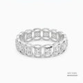 Radiant Fortune Eternity Ring – 10K White Gold