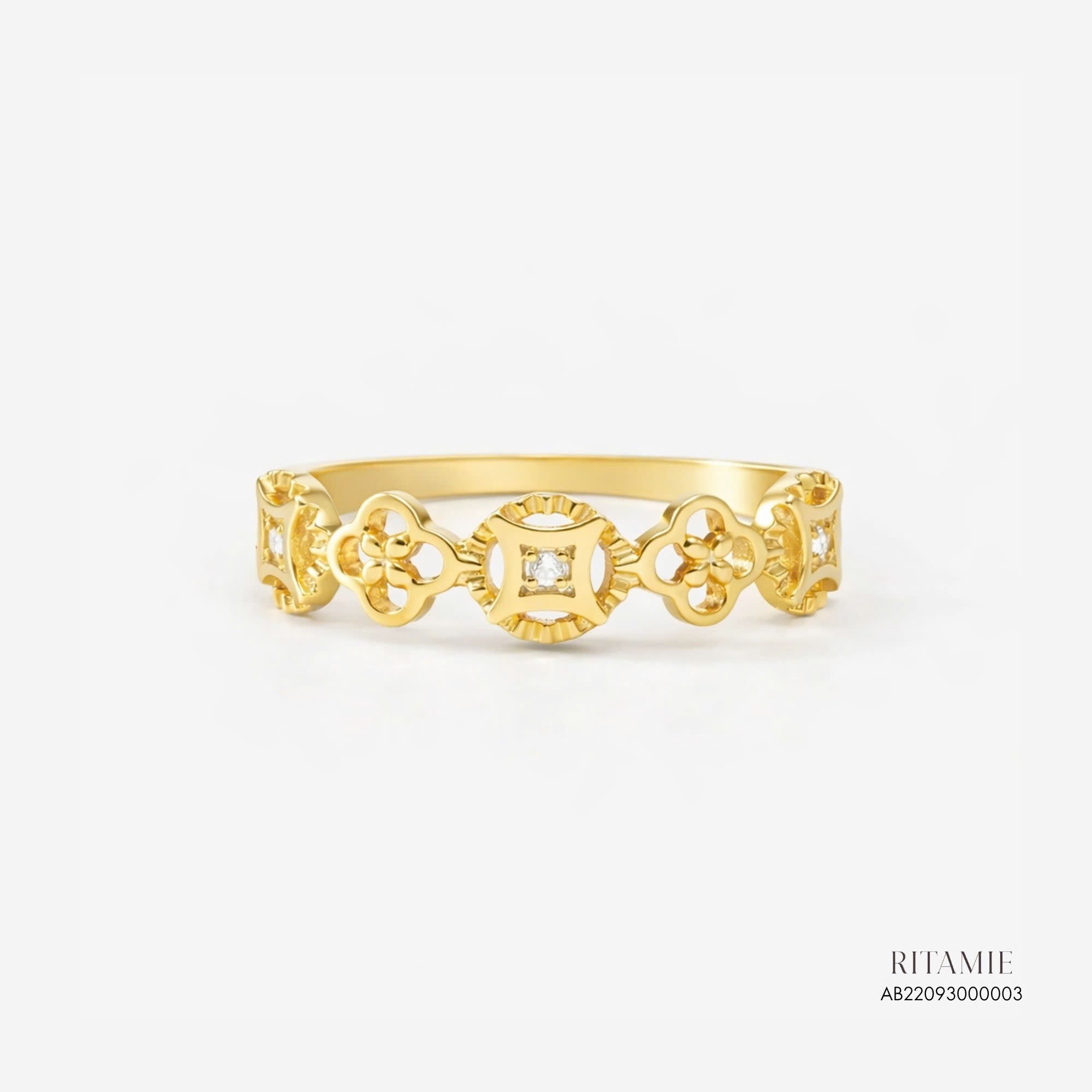 Eternal Fortune Coin Ring – 10K Yellow Gold
