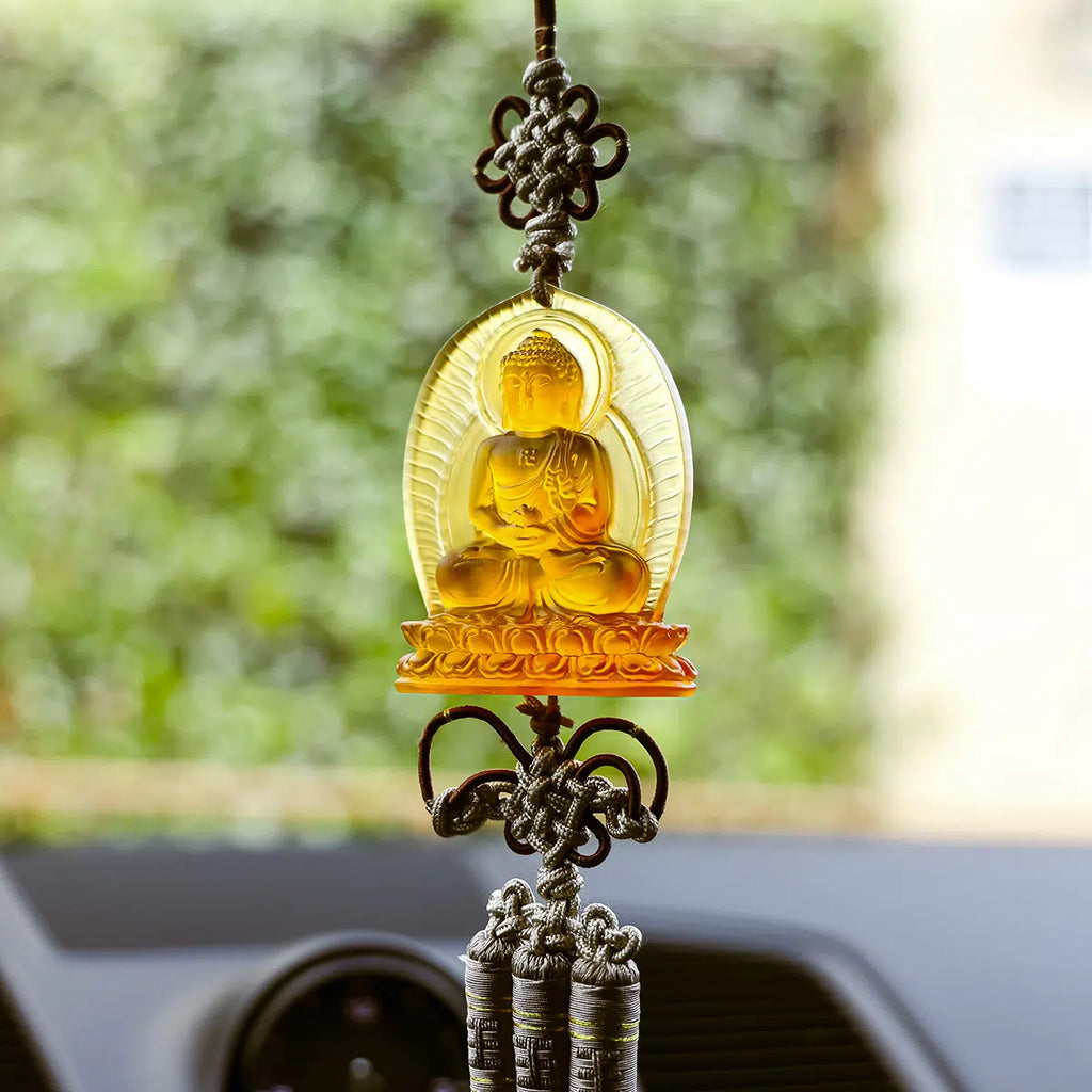 Crystal Feng Shui Gautam Buddha Car Charm HC332012