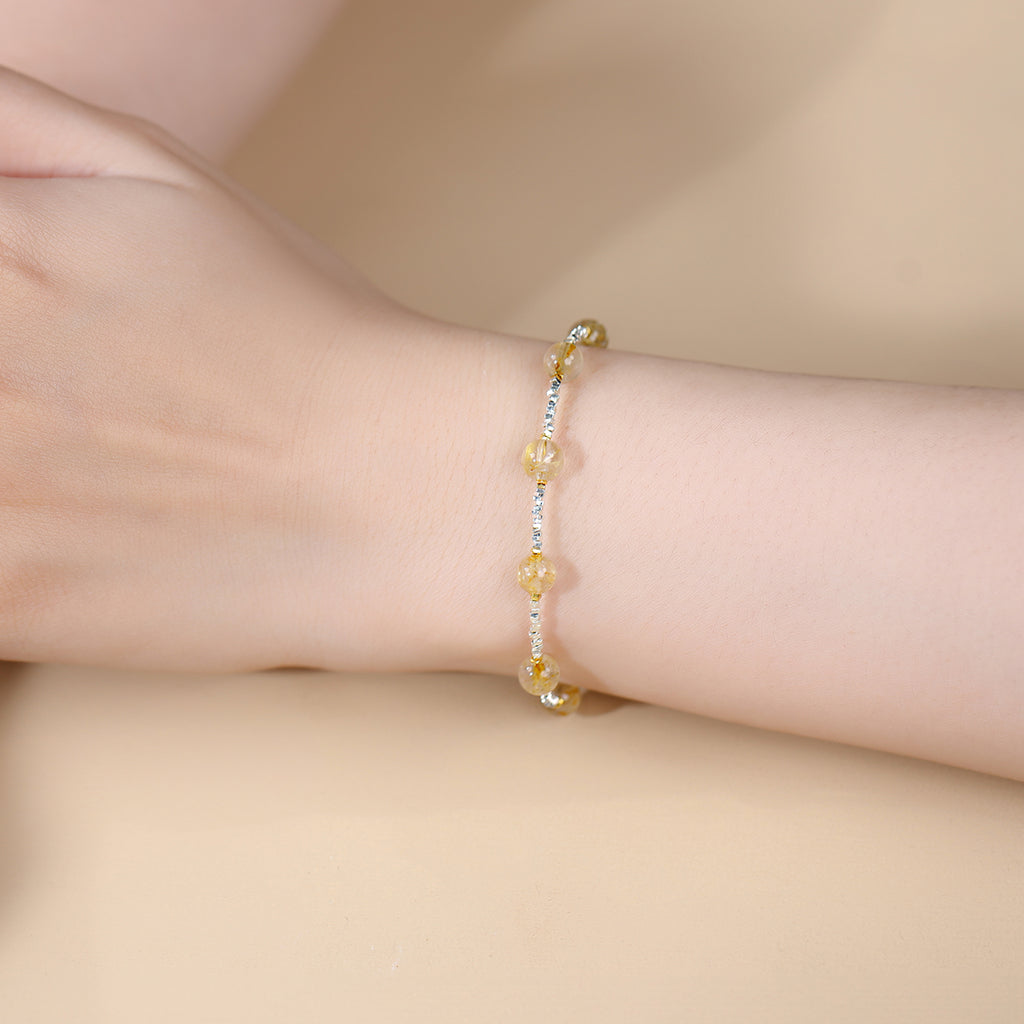 Yellow Rutilated Quartz Bracelet 993415